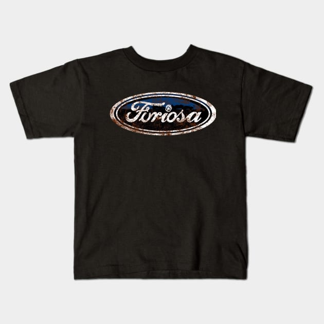 Furiosa Motors Kids T-Shirt by Littlebluestudios